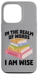 Coque pour iPhone 13 Pro Lecteur de livres pour enfants, bibliothèque, livres