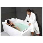 Baignoire balnéo 2 places KENSHO DUO Wave L180xl120xH68cm, by SPALINA