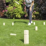 HI Bois Ensemble de Jeu de Kubb d'Extérieur Camping Evénement en Plein Air