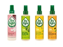 4x FRYLIGHT COOKING SPRAY Oil. Sunflower, Olive, Rapeseed, Garlic  -190ml 1 CAL