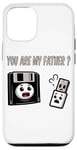 Coque pour iPhone 12/12 Pro Disquette vers clé USB 90s 00s Ordinateur Drôle Geek Joke