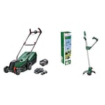 Bosch Tondeuse à Gazon sans Fil CityMower 18V-32-300 & Coupe-Bordures - UniversalGrassCut 18V-26 06008C1D04 Vert