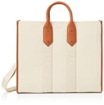 BOSS Women's Sandy Tote W Bag, Open White115, 23966.25 cm³