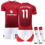 24-25 Manchester United Home Kids Football Kit No.11 Højlund 26