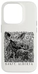 iPhone 14 Pro Banff, Alberta Canada Canadian Moose Mama and Baby Souvenir Case