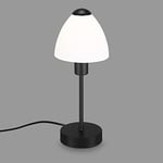 BRILONER - Lampe de table avec câble à interrupteur, lampe de chevet – Design et ergonomique - 1 x E14 max. 25 W Noir/blanc 10 x 32 cm 7025-015