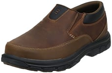 Skechers Delson Camben Baskets pour Homme, Marron foncé, 44 EU