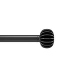 Umbra Finn 1" Expandable Curtain Rod, 42-120", Matte Black