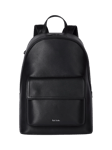 Paul Smith Embossed Leather Backpack, Black