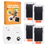 Nabance Baby Handprint and Footprint Kit, Paw Print Kit for Dogs & Cats, 4 Paw Stamp Pads, 8 Imprint Cards, Dog Paw Print Kit, Pet Inkless Paw Stamp Pads, Pawprint Family Keepsake Kit, Medium Size