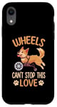 Coque pour iPhone XR Chien en fauteuil roulant avec handicap pour propriétaire de chien