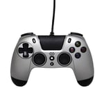 Gioteck - VX4 Wired Controller Titanium for PS4 and PC Gamepad, Joystick Ergonom