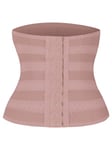 Chevron Stripe Waist Trainer·Dusty Pink·XXL