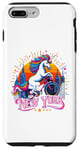 Coque pour iPhone 7 Plus/8 Plus Licorne New York America Vélo pour hommes, femmes, garçons, filles
