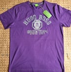 New Hugo Boss mens purple ivy league green premium cotton jeans t-shirt top XL