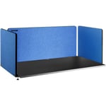 Mophorn - vevor Panneau de Separation pour Bureau 3 Panneaux Bleu Marine Separateur de Bureau Acoustique 152x61x61 cm Panneau Frontal Acoustique