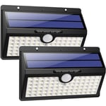 HETP Lampe Solaire Extérieur [Version à économie D'énergie] 2 Pack 78 LED 180° Détecteur de Mouvement éclairage Solaire Extérieur