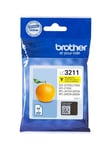 Genuine Brother LC3211, Yellow Ink jet Printer Cartridge, LC3211Y, LC-3211Y