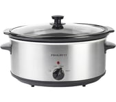 PROGRESS Oval EK4610P Slow Cooker - Silver, Silver/Grey