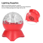 (Red) RGB Disco Ball Rotating Light Non Slip Colorful Speaker Disco Ball