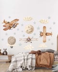 Wallstickers Barnerom - Fly 26pk - Retro Brun | Mini Dekor