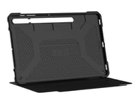 Uag Case For Samsung Galaxy Tab S8 Plus (12.4-In)(Sm-X800 & Sm-X806) - Metropolis Se Black - Vikbart Fodral För Surfplatta - Svart - 12.4" - För Samsung Galaxy Tab S8+