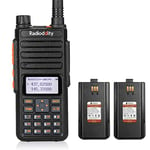 Radioddity GA-510 Talkie-walkie Double Bande Puissance 10 W Radio Amateur Longue Portée avec écouteur, 2 Piles et câble de Programmation