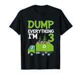 Kids Garbage Truck 3rd Birthday Boy, Trash Truck Toddl T-Shirt