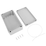 Boîte de Jonction Externe en Plastique, 200x120x75mm ABS Etanche la Poussière IP65 Boîtier de Derivation Boîtier de Projet Electrique Universel pour une Utilisation Extérieur avec Accessoires