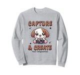 Cute Camera Dog Photographer Photo Capture & Create Puppy Sweatshirt