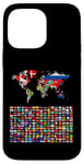 iPhone 14 Pro Max 238 Flags,World Flags,World map with flags. Case