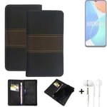 Phone Case + earphones for Honor X6 Wallet Cover Bookstyle protective