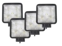 Arbeidslamper 4 stk LED 27 watt