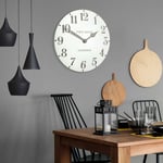 Thomas Kent 50cm Arabic Wall Clock - Limestone