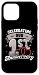 iPhone 12 mini 1st Wedding Anniversary Celebrating 1 Year Matching Gift Case