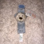 Vintage Blue Wrist Rattle,Babies Wrist Rattle, Teddybear Soft Toy from Russ baby