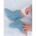 Dream in Blue Socks by DROPS Design - Baby Sokker Strikkeoppskrift str - 3/4 Ã¥r