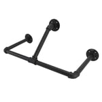 Industrial Pipe Display Rack Iron Clothing Hanging Rod Bar For Wardrobes