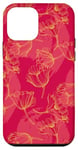 Coque pour iPhone 12 mini Magsafe Coque de protection contre les chutes Motif floral coquelicot