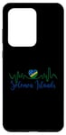 Coque pour Galaxy S20 Ultra Drapeau des îles Salomon en forme de cœur Fierté des îles Salomon Drapeau Racines