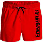 Maillots de bain enfant Freegun  Boardshort court garçon avec ceinture demi-élastiquée