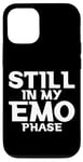 Coque pour iPhone 12/12 Pro Still In My Emo Phase Musique alternative de style gothique