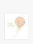 The Proper Mail Company Floral Balloon Birthday Card