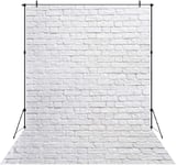 Nouveau Fond de Photographie de Mur de Briques Blanches 5x7ft Fond Photo Shoot pour Produits Vinyle Accessoires vidéo