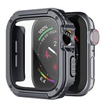 Recoppa Rugged Apple Watch Case 44mm with Screen Protector, Durable Military Grade Protective Cover for Apple Watch SE 6 5 4 (Grey)