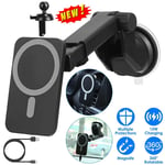 Magnetic Wireless Car Charger Mount Holder For iPhone Magsafe 14 13 15Pro Max