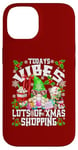 iPhone 14 Funny Christmas Shopping Quote For Women Cute Xmas Gnome Case