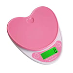 rongweiwang WH-B18L 5kg/1g Lovely Heart Shaped Digital 5kg/1g Digital Kitchen Scales Kitchen Scales LCD Food Electronic Scales Cooking Diet Weighing Bench