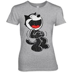 Hand Drawn Felix The Cat Girly Tee, T-Shirt