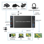 New S300 4K Card USB 3.0 Driver‑Free Game Live Mic 1080P HD Loop Vi